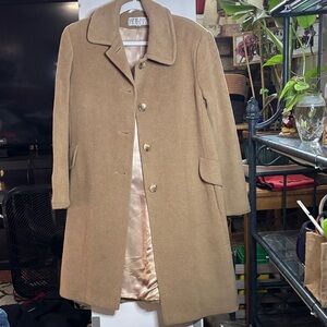 Larry Lavin Tan Wool Blend Coat (Box#2)